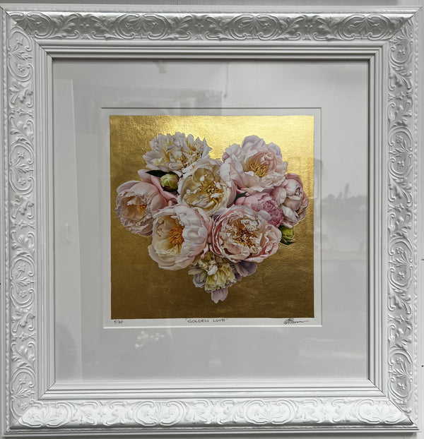 Golden Love (Framed Print)
